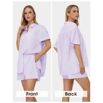 EXLURA Women's Summer 2 Piece Lounge Set - Comfy Style