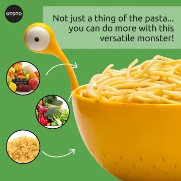 OTOTO Spaghetti Monster Colander - Fun & Functional Kitchen Tool