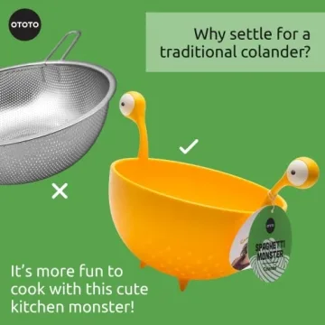 OTOTO Spaghetti Monster Colander - Fun & Functional Kitchen Tool