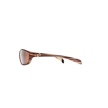 Native Eyewear Kodiak Polarized Rectangular Sunglasses, Wood/Brown, 60 mm