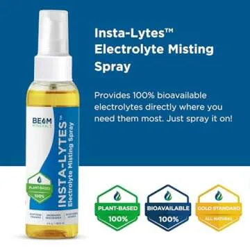 How to Stop Leg Cramps Immediately Electrolyte Misting Spray | Insta-Lytes Natural Liquid Electrolytes | Fulvic Acid Trace Minerals Spray | Fast Micronutrients Supplements - 2oz