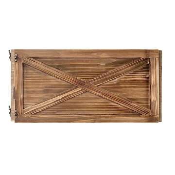 Glitzhome Rustic Wooden Tree Collar for Christmas Trees