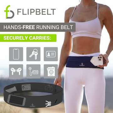 FlipBelt Men's FB0114-CAR-L.1, Carbon, Large