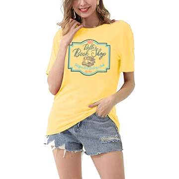 FLOYU Belle's Book Shop Shirt for Book Lovers