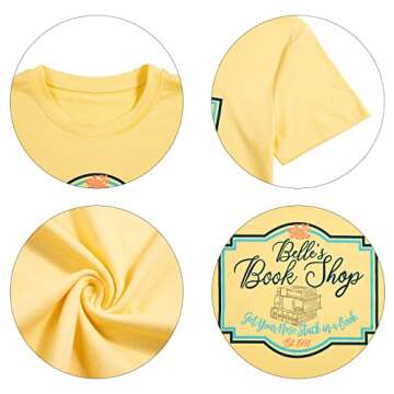 FLOYU Belle's Book Shop Shirt for Book Lovers