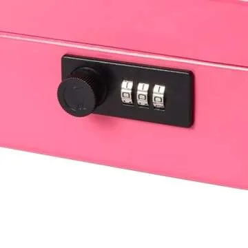 Durable Cash Box with Combination Lock for Secure Storage