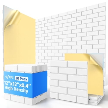 20 Pack Acoustic Panels with Self Adhesive, 12" X 12" X 0.4" High Density Sound Proof Foam Panels fo...