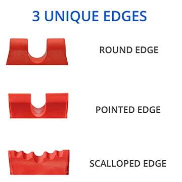 Davinci Tool (Red) -USA Made- Hard Rubber Neck Tension Relief & Pressure Point Massage Tool - Occipital Release Tool - Cervical Traction Device- Suboccipital Release Device - Neck Stretcher