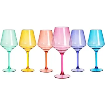 Stylish Acrylic Unbreakable Wine Glasses Set of 2