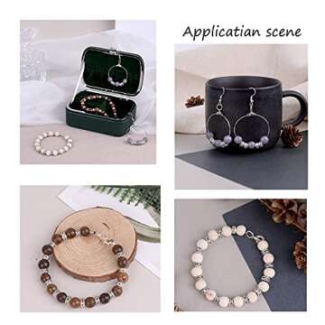 KISSITTY 100-Piece Tibetan Antique Silver European Large Hole Rondelle Spacer Beads 7mm with 3.5mm Hole for DIY Jewelry Craft Making