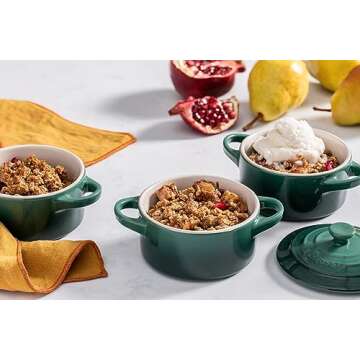 Le Creuset Stoneware Mini Round Cocotte, 8 oz., Rhone
