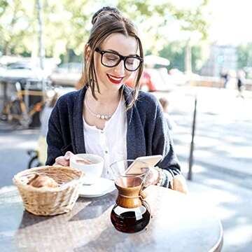 Pour Over Coffee Maker Set with Reusable Filter, 28 oz Classic