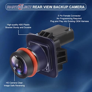 PARTSELECT Rear View Backup Camera for Ford Taurus 2013-2019