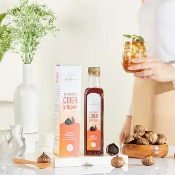 Homtiem Black Garlic Cider Vinegar - Health Boosting Flavorful Dressing