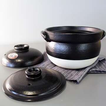 Japanese Donabe Rice Cooker for Fluffy Rice Dishes