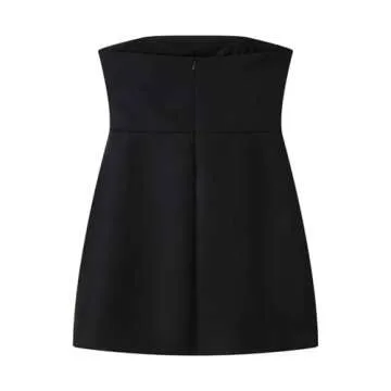 HGps8w Womens Business Mini Tube Dress Strapless Elegant Off Shoulder Sleeveless Party Cocktail Dresses