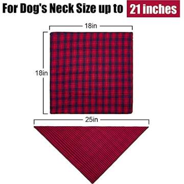 Remifa Dog Bandanas - Stylish Washable Accessories for Dogs