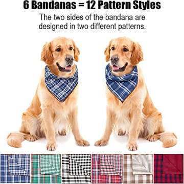 Remifa Dog Bandanas - Washable Stylish Accessories for Pets