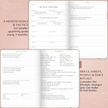 Legend Planner Daily for 3 Months – Undated Monthly Weekly & Daily Planner to Hit Goals. Organizer & Productivity Journal, A5 (Rose Gold)