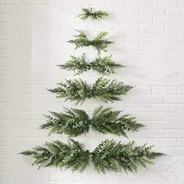 Green Mini Wall Christmas Tree - Space-Saving Holiday Decor