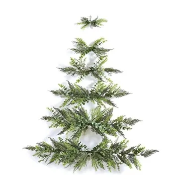 Green Mini Wall Christmas Tree - Space-Saving Holiday Decor