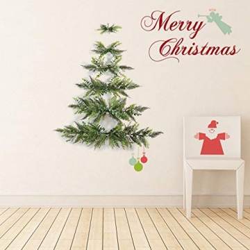 Green Mini Wall Christmas Tree - Space-Saving Holiday Decor