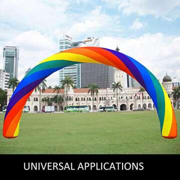 Happybuy Rainbow Arch 26ft Inflatable for Celebrations