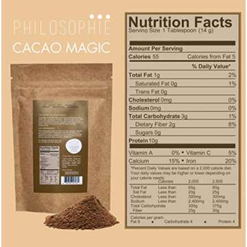 Vegan Cacao Magic Superfood Protein Powder for Wellness