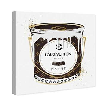 The Oliver Gal Artist Co. Fashion and Glam Wall Art Canvas Prints 'Custom Luxurious Paint Can' Home ...