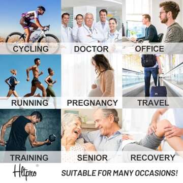 4 Pairs Compression Socks for Women & Men - Best Support for Medical, Circulation, Nurses, Running, Travel