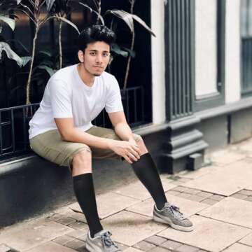 4 Pairs Compression Socks for Women & Men - Best Support for Medical, Circulation, Nurses, Running, Travel