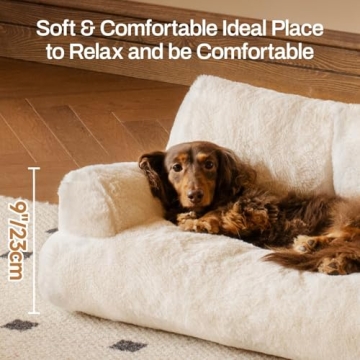 MEWOOFUN Washable Cat Couch Bed for Indoor Pets