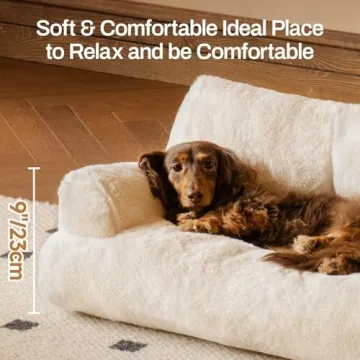 MEWOOFUN Washable Cat Couch Bed for Indoor Pets