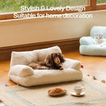 MEWOOFUN Washable Cat Couch Bed for Indoor Pets