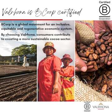 Valrhona Premium French Baking Dark Chocolate Discs (Feves). Classic GUANAJA 70% Cacao. Easy Melt. Easy to chop. Intense & Smooth with Bitter Notes. Sauces, Cakes, Mousses, Frostings 250g (Pack of 1)