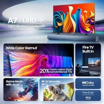 Hisense 55" Class A7 Series 4K UHD Smart Fire TV