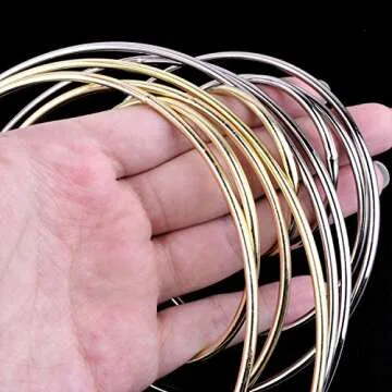 BronaGrand Set of 10 Assorted Metal Hoops for Crafts