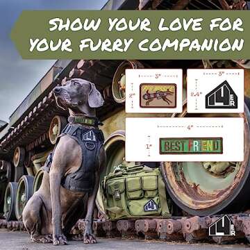 14er Tactical K9 Dog Patches - Versatile 12-Pack for All Dogs