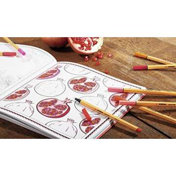 Fineliner - STABILO point 88 - Pack of 30 - Assorted Colors including 5 Neon Colors