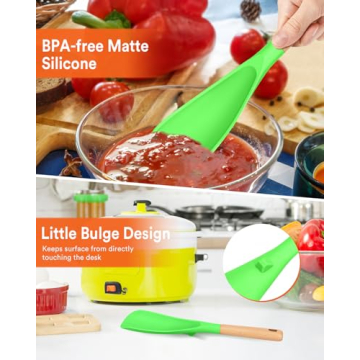 Cooking Spoon for Nonstick Cookware- Ergonomic & Durable