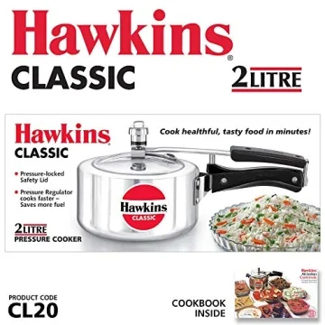 Hawkins Classic 2-Liter Pressure Cooker for Quick Meals