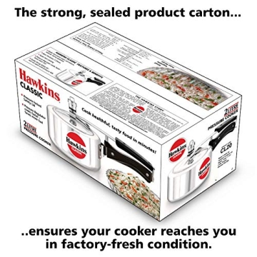Hawkins Classic 2-Liter Pressure Cooker for Quick Meals