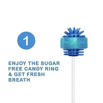 Fresh-Tips | Disposable Mini Toothbrush | Travel Toothbrush | Fresh Breath & White Teeth on The Go, Peppermint | 10 Pieces