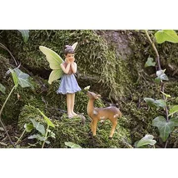 Joykick Fairy Garden Wishing Well Kit - Hand Painted Mini Decor