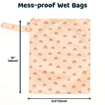 Tiny Twinkle Mess-proof Wet Bags for Swimsuits and Travel Storage