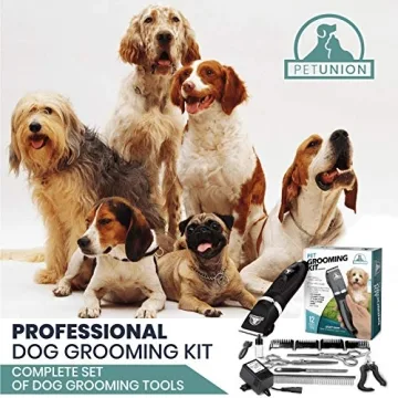 Pet Union Professional Dog Grooming Kit - Low Noise Clippers