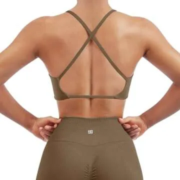 SUUKSESS Open Back Sports Bra Pack for Active Women