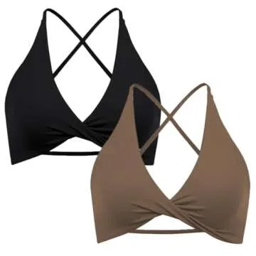 SUUKSESS Open Back Sports Bra Pack for Active Women