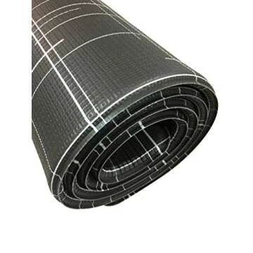 Premium Stylish Foam Play Mat | Cushy-Soft & Thick | Easy-to-Clean, Hypoallergenic, Non-Toxic, Pet-Friendly | One Piece - Large Black Linen