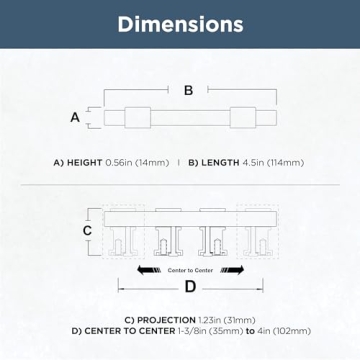 Adjustable Cabinet Handles - Franklin Brass Pulls 5-Pack